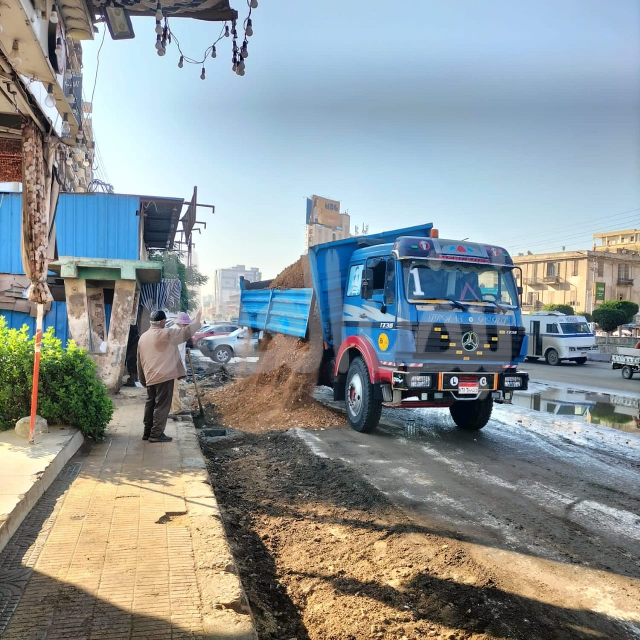 بالصور|أعمال رفع و تطوير كفاءة الطرق بالدقهلية