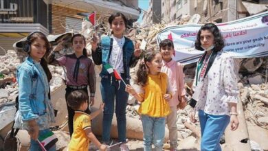 الجمال ينتصر في غزة… أمام الموت والدمار والتهجير عنصر حيوي للمشردين مثل الغذاء والماء والمأوى