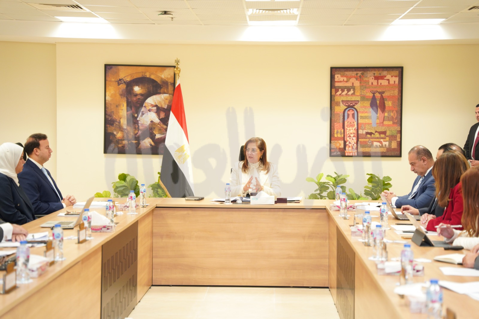 وزيرة التخطيط تتابع مسودة تقرير منظمة OECD الاقتصادي لمصر