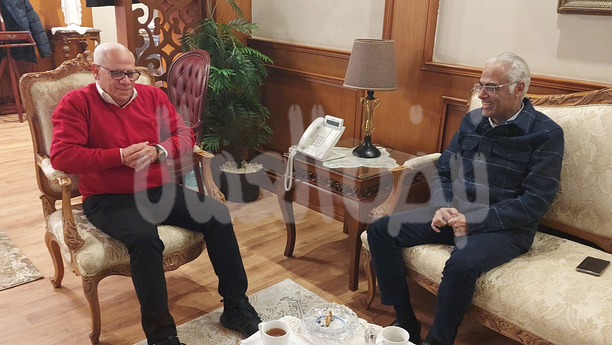 الغضبان يستقبل رئيس جامعة بورسعيد