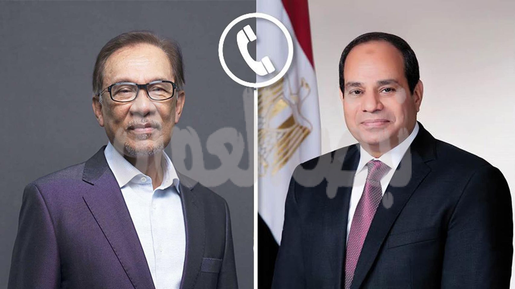 الرئيس عبد الفتاح السيسي يتلقي  اتصالاً هاتفياً من رئيس الوزراء الماليزي