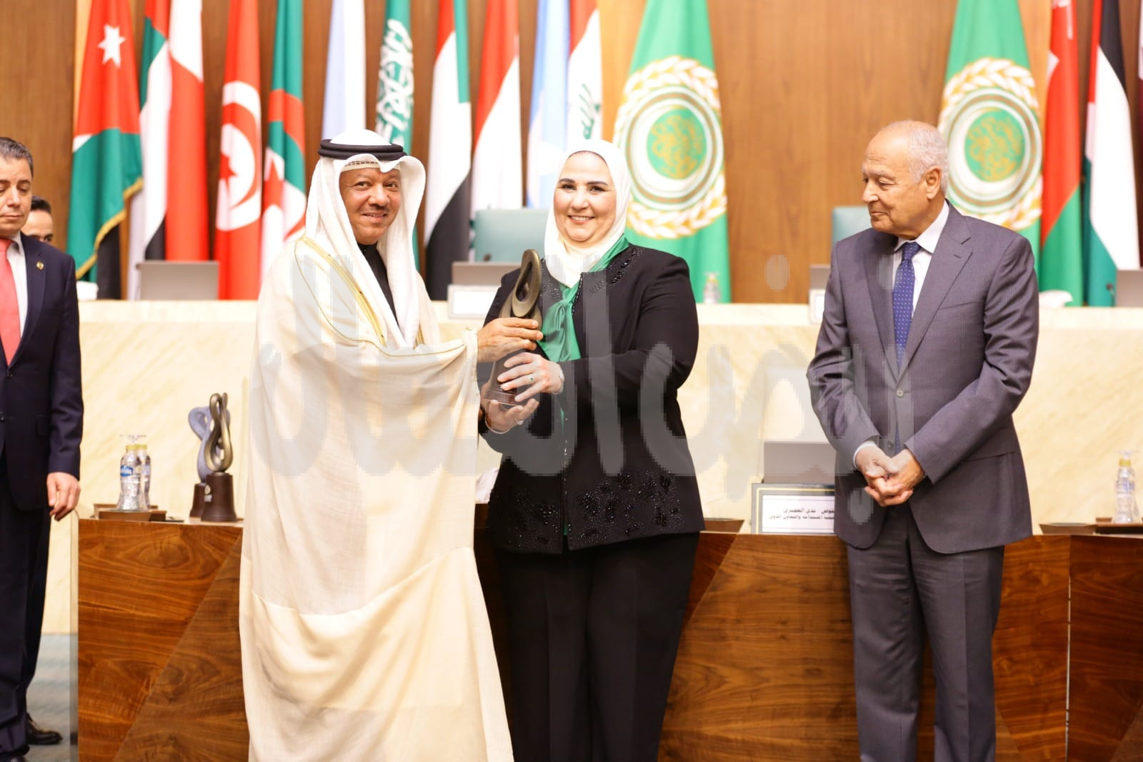 جامعة الدول العربية تكرم وزيرة التضامن الاجتماعي في اليوم العربي للاستدامة