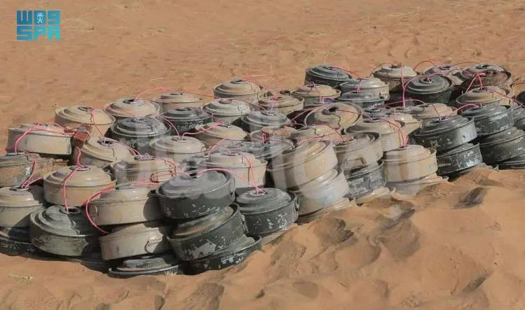 مركز الملك سلمان للإغاثة ينتزع 727 لغماً عبر مشروع “مسام” في اليمن خلال أسبوع