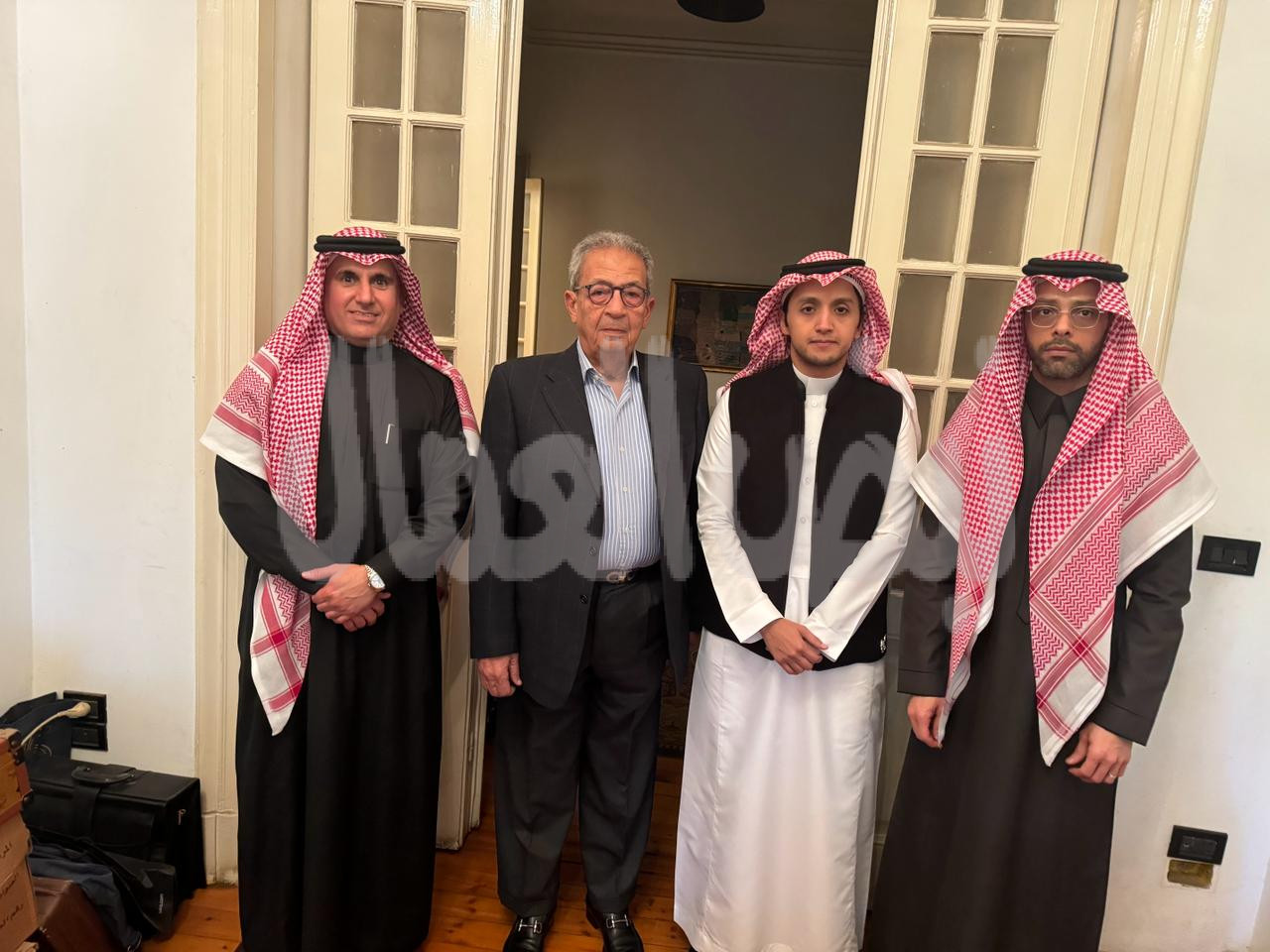 السفير المطر يلتقي الأمين العام لجامعة الدول العربية الأسبق