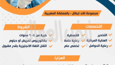 وزير العمل يعلن عن ٨٠٠ فرصة عمل بالمغرب بمرتب ١٠٠٠ دولار شهرياً