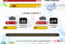 إنفوجراف: يرصد إنخفاض معدلات البطالة خلال عام 2024