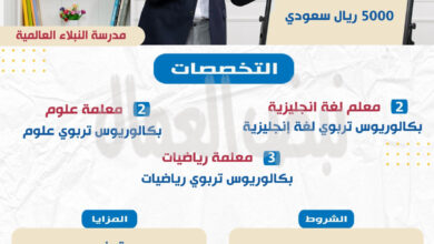 براتب 5000 ريال سعودي..  وزير العمل يعلن عن 7 فرص عمل للمُعلمين بالسعودية