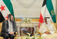 جلسة مباحثات بين أمير الكويت و الشرع بقصر البيان