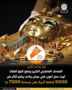 قاعات مخصصة لعرض مقتنيات الملك توت عنخ أمون قاعات مخصصة لعرض مقتنيات الملك توت عنخ أمون