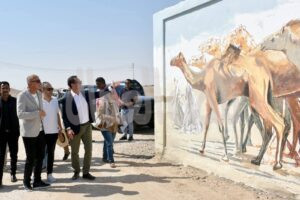 سفير فرنسا يزور معبد الرامسيوم بالبر الغربي سفير فرنسا يزور معبد الرامسيوم بالبر الغربي