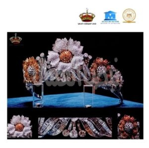 تاج الملكة فريدة زوجة الملك فاروق الأول ملك مصر