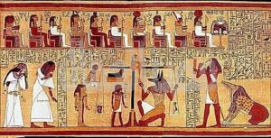 محاكمه الموتى من كتاب الموتى عند قدماء المصريين محاكمه الموتى من كتاب الموتى عند قدماء المصريين