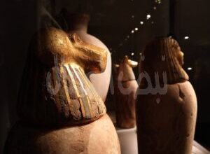 فضيحة الأواني الكانوبية والكتلة الاسمنتية وأختفاء الاوشبتي بالمتحف الكبير!!!