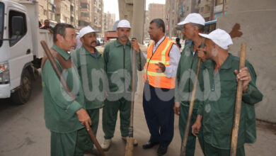 ابو الفتوح :’   عمال النظافة ..خط الدفاع الإمامى  للحفاظ على الصحة والبيىة