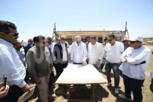 وزير السياحة والآثار يتفقد أعمال ترميم الصرح الأول لمعبد الرامسيوم