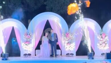 أهالي الهرم ورجال الأعمال يهنئون عائلتي «بدوي» و«بريش» و«صن بيراميدز جروب» بزفاف نجليهما
