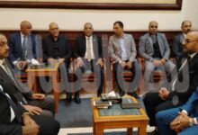 وزير العمل السابق ورئيس اتحاد العمال ورئيس نقابة البترول يؤدون واجب العزاء في والدة النائب محمد سعفان